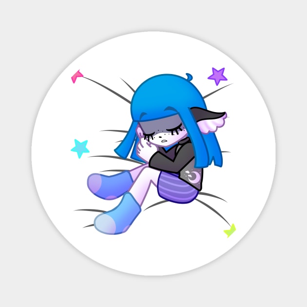 Sleepy Pals - Vasilis Magnet by arcadekitten